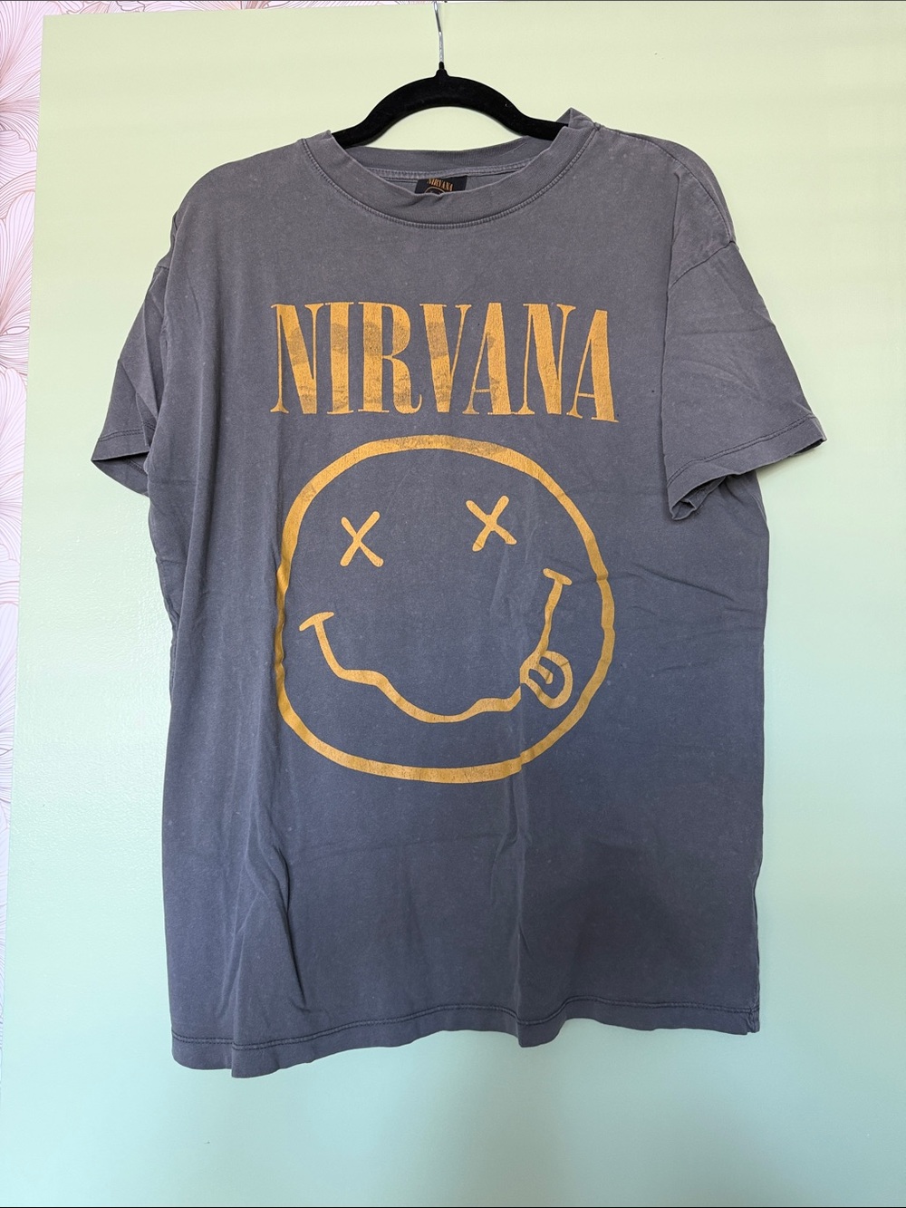 Cotton On - Nirvana distressed boyfriend tee, size small